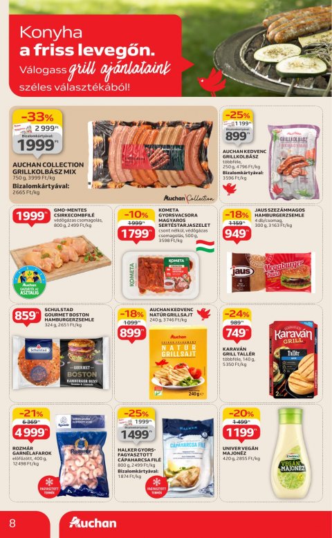 AUCHAN Szupermarket akciós újság