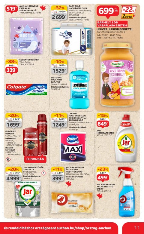 AUCHAN Szupermarket akciós újság