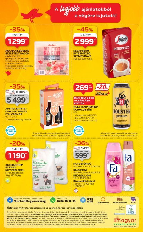 AUCHAN Szupermarket akciós újság