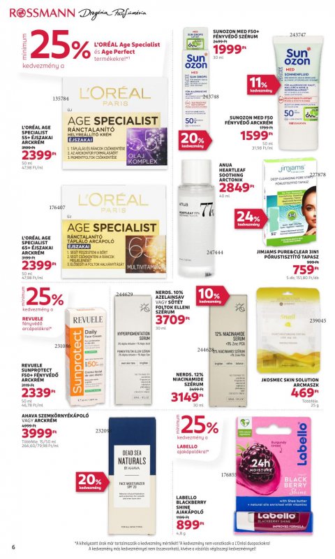 ROSSMANN akciós újság