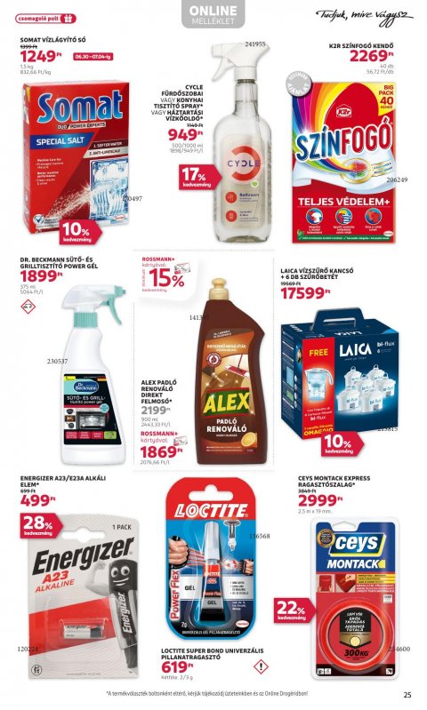 ROSSMANN akciós újság