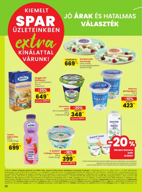 SPAR Extra akciós újság