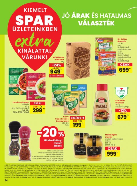 SPAR Extra akciós újság