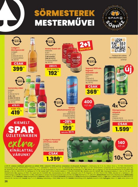 SPAR Extra akciós újság
