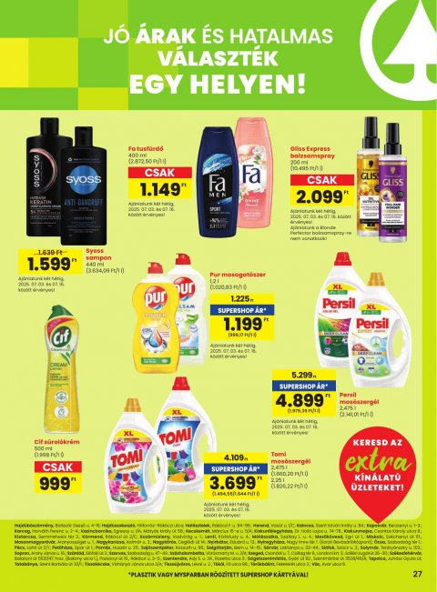 SPAR Extra akciós újság