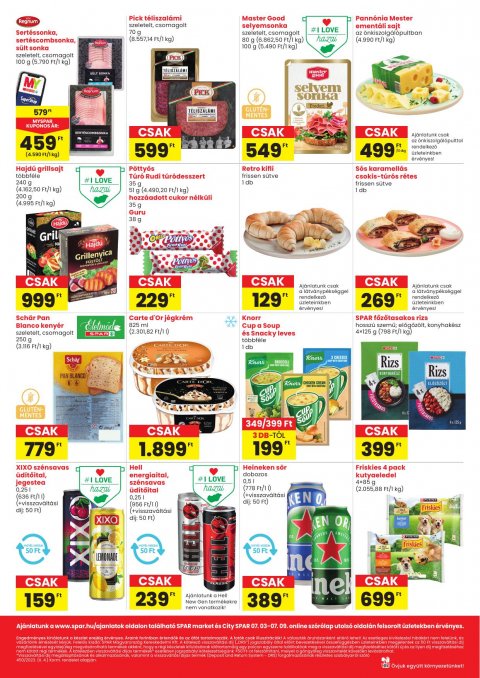 SPAR Market és City Spar akciós újság