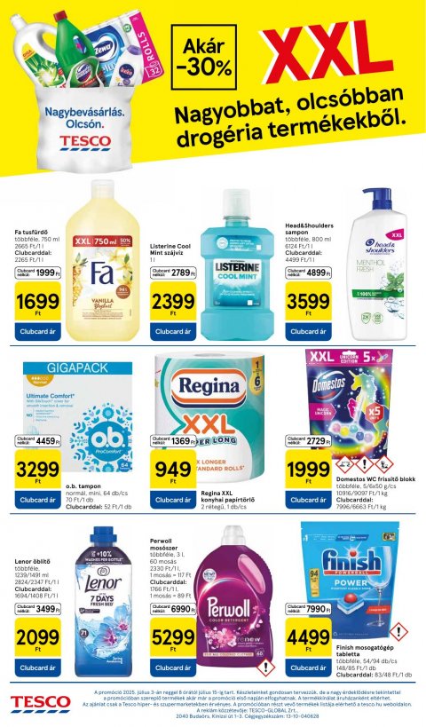 TESCO Hipermarket akciós újság