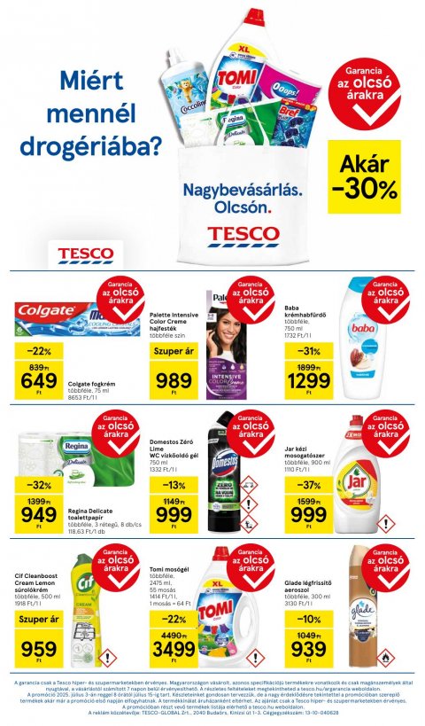 TESCO Hipermarket akciós újság