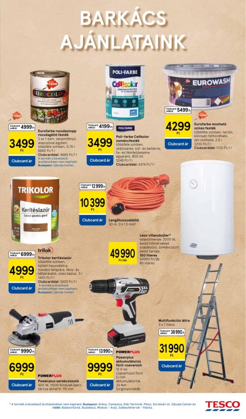 TESCO Hipermarket akciós újság