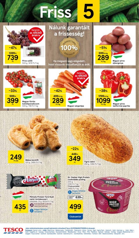 TESCO Szupermarket akciós újság