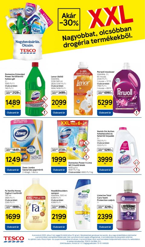TESCO Szupermarket akciós újság
