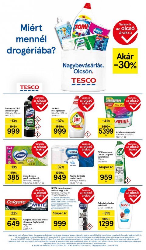 TESCO Szupermarket akciós újság