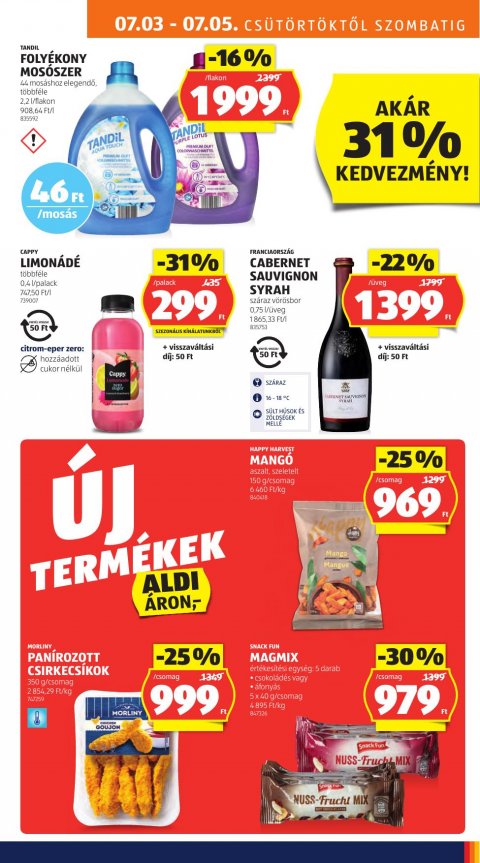 ALDI akciós újság