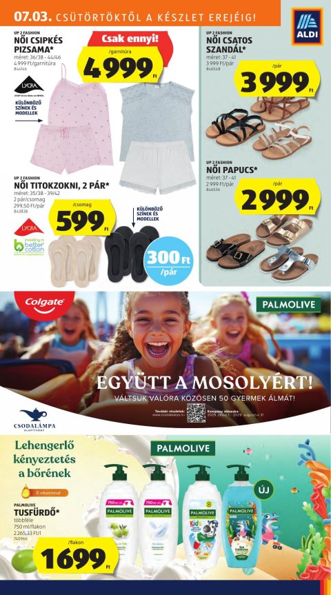 ALDI Középső sor akciós újság