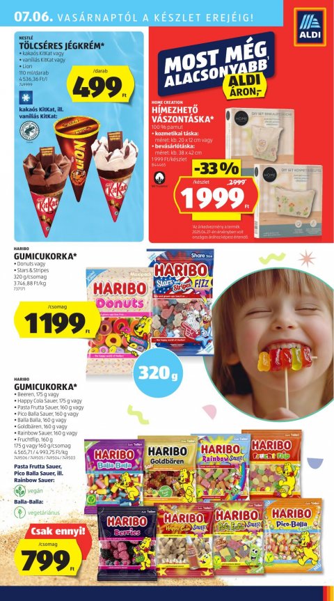 ALDI Középső sor akciós újság
