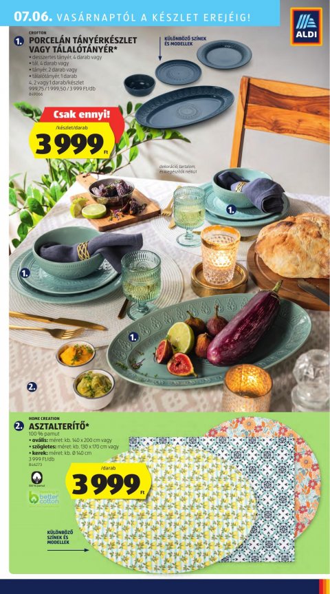 ALDI Középső sor akciós újság