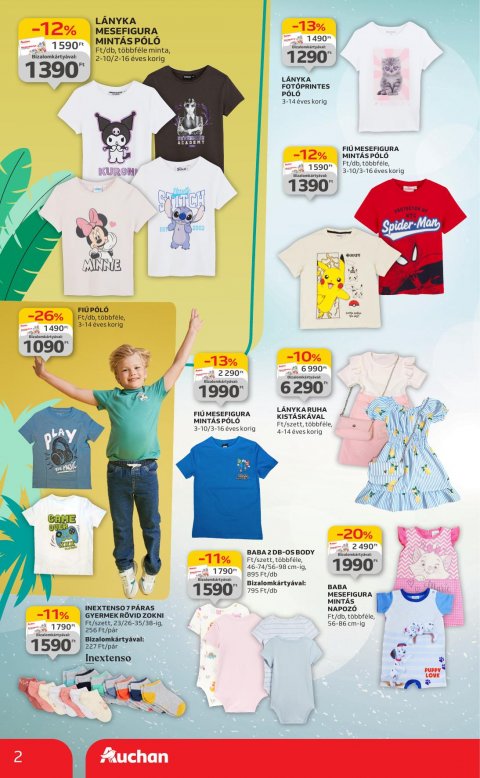 AUCHAN Hipermarket Ruházat akciós újság