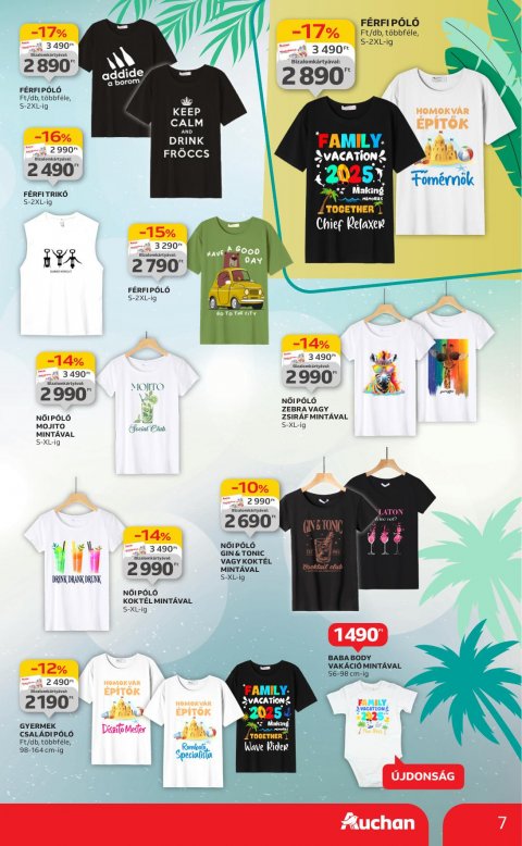 AUCHAN Hipermarket Ruházat akciós újság
