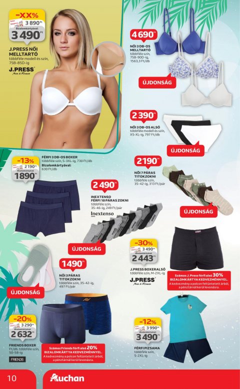 AUCHAN Hipermarket Ruházat akciós újság
