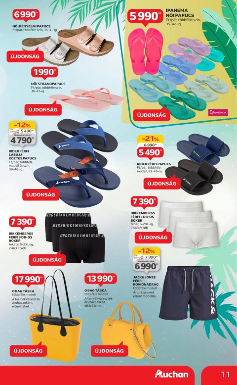 AUCHAN Hipermarket Ruházat akciós újság