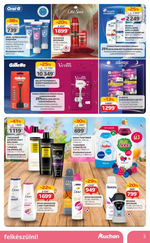 AUCHAN Hipermarket Szépség ápolás akciós újság