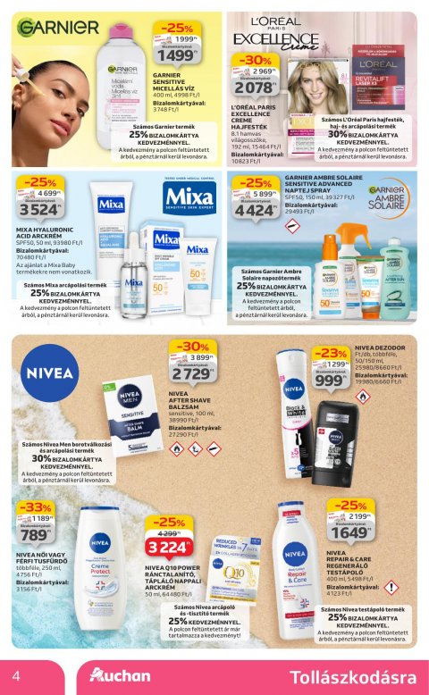 AUCHAN Hipermarket Szépség ápolás akciós újság