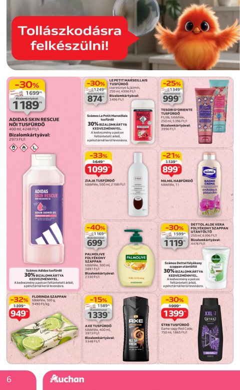 AUCHAN Hipermarket Szépség ápolás akciós újság