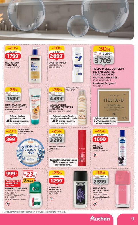 AUCHAN Hipermarket Szépség ápolás akciós újság