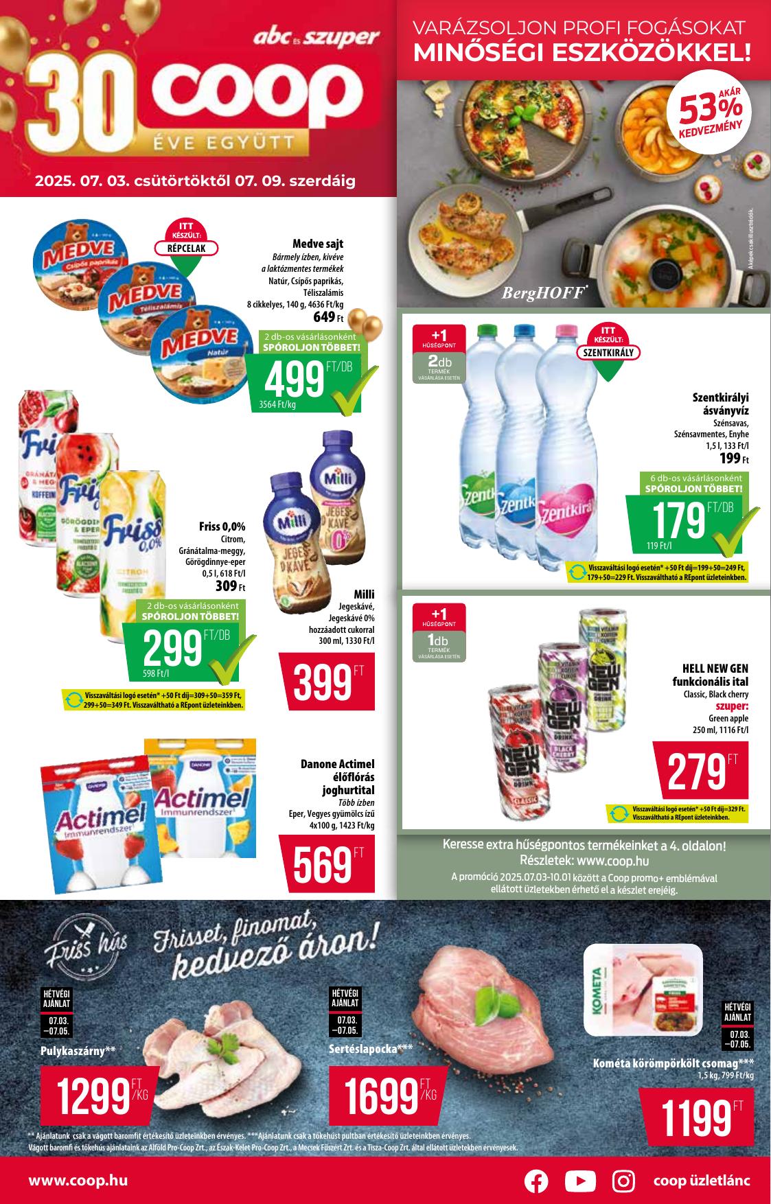 COOP Országos akciós újság od 3. 7. 2025 do 9. 7. 2025