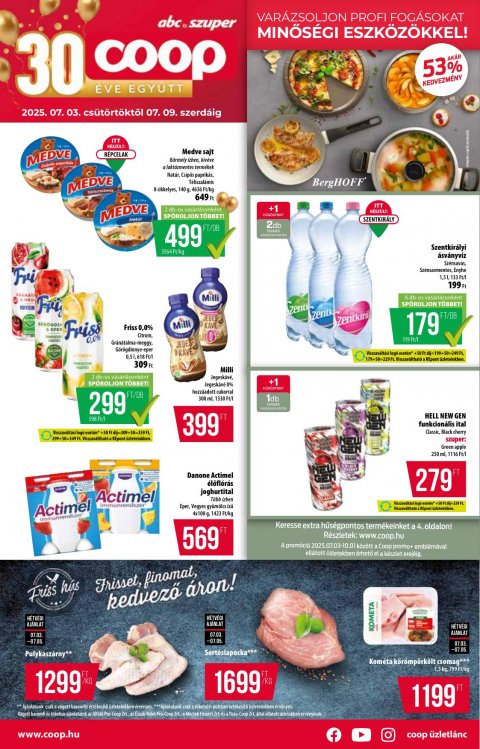 COOP Országos akciós újság od 3. 7. 2025 do 9. 7. 2025