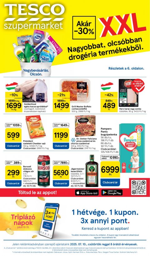 TESCO Szupermarket akciós újság