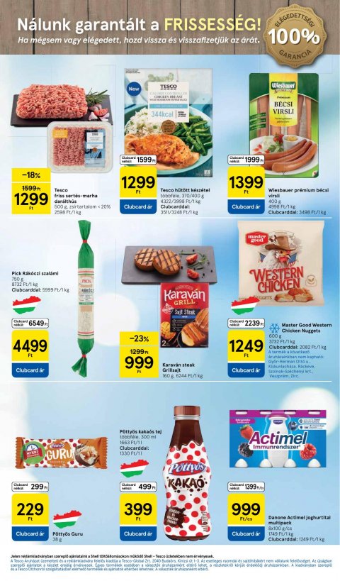 TESCO Szupermarket akciós újság