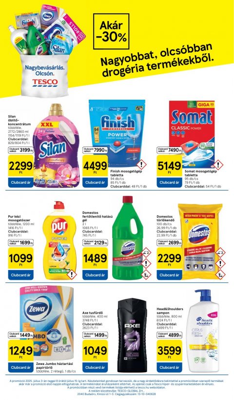 TESCO Szupermarket akciós újság