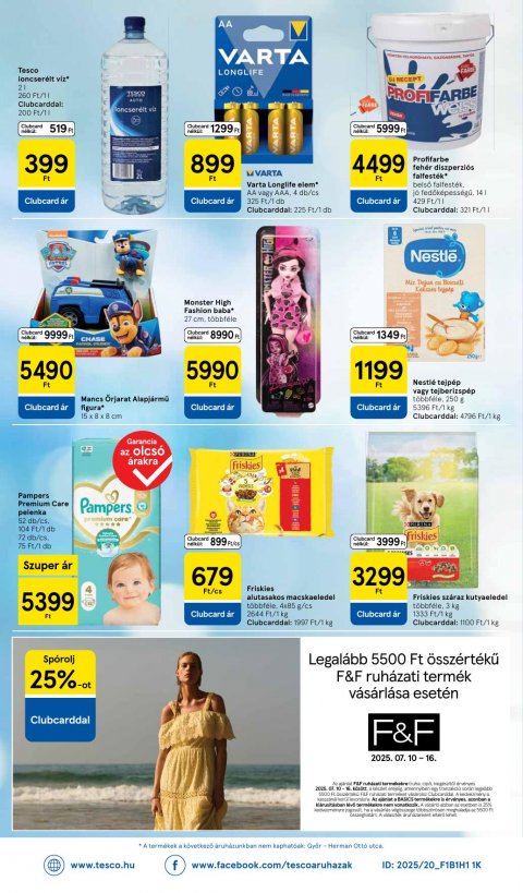 TESCO Szupermarket akciós újság