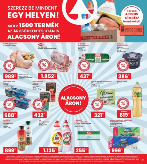 INTERSPAR akciós újság
