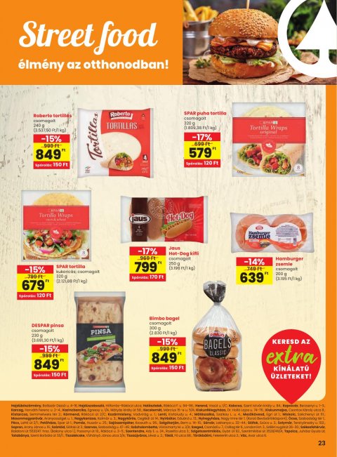 SPAR Extra akciós újság