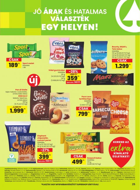 SPAR Extra akciós újság