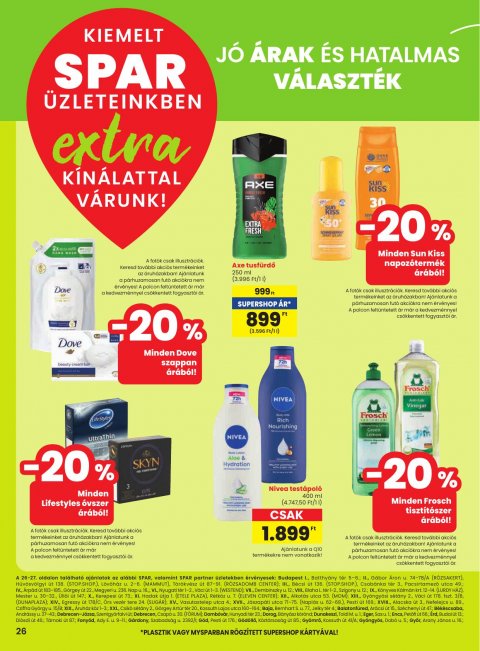 SPAR Extra akciós újság