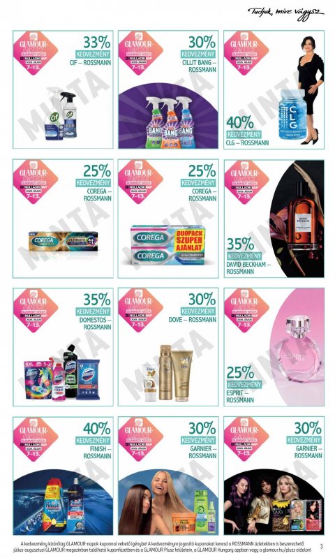 ROSSMANN Glamour napok akciós újság