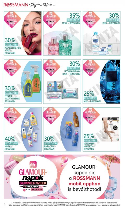 ROSSMANN Glamour napok akciós újság