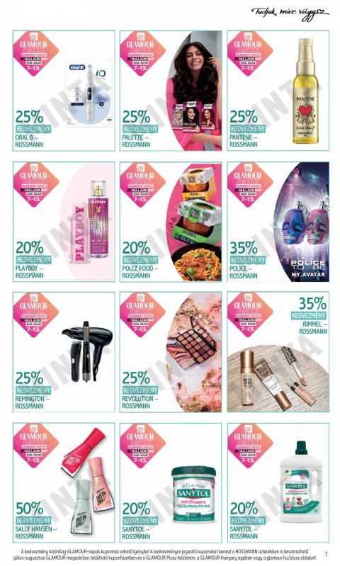 ROSSMANN Glamour napok akciós újság