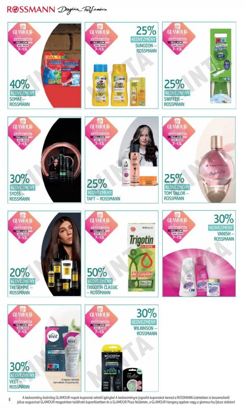 ROSSMANN Glamour napok akciós újság