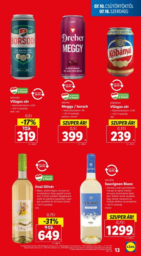 LIDL akciós újság