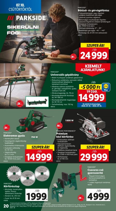 LIDL akciós újság
