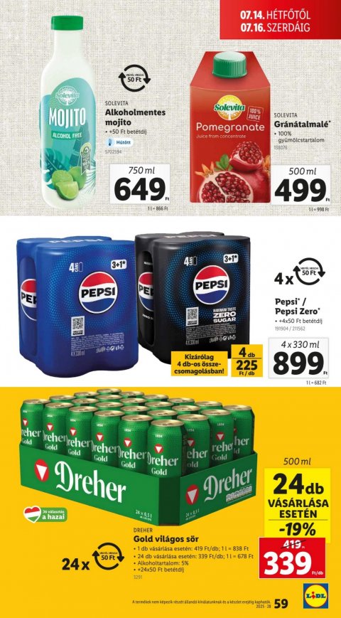 LIDL akciós újság