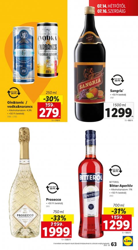 LIDL akciós újság