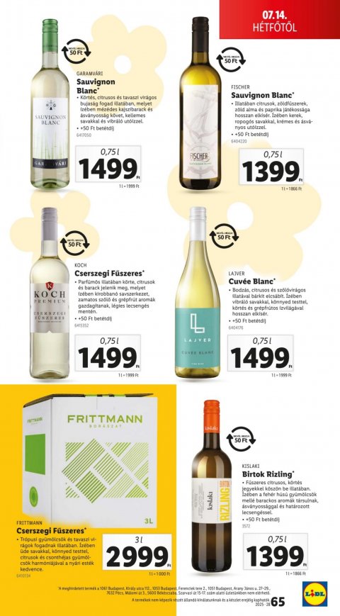 LIDL akciós újság
