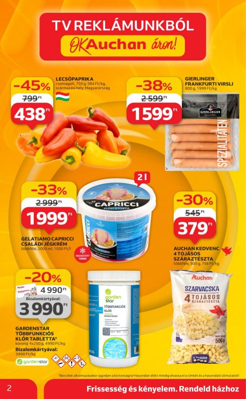 AUCHAN Szupermarket akciós újság