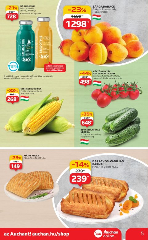 AUCHAN Szupermarket akciós újság