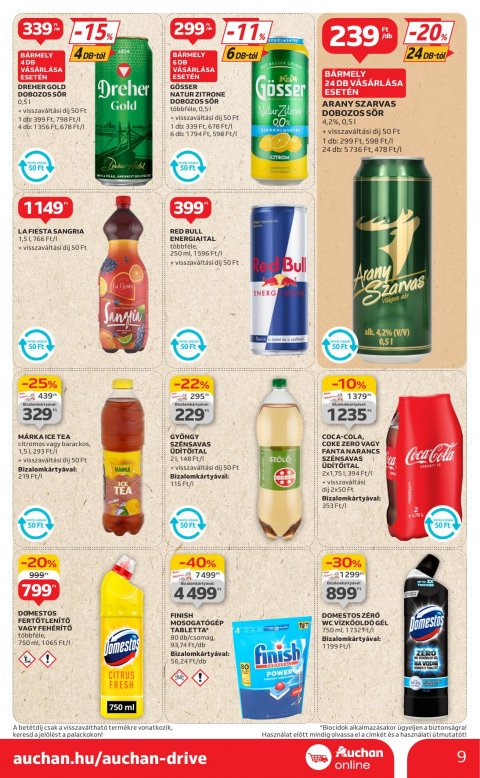 AUCHAN Szupermarket akciós újság